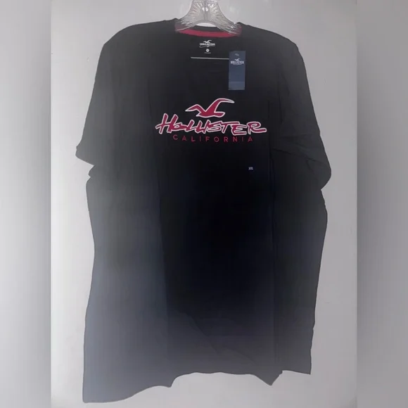 Hollister Black Short Sleeve Tee Casual Wear - Picture 2 of 3